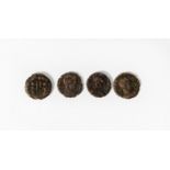 ROMAN COINS: Constantine II Rome Mint bronze coin 336 AD, obv. FL IVL CONSTANTIVS NOB C, laureate,