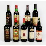 FIVE BOTTLES OF SPANISH RED WINE, comprising: CASTILLO DE MALUENDA GARNACHA, 1997, CRIANZA