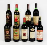 FIVE BOTTLES OF SPANISH RED WINE, comprising: CASTILLO DE MALUENDA GARNACHA, 1997, CRIANZA