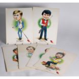 SET OF 18 IMPERIAL GROUP EMBASSY SNOOKER CELEBRITIES each colour printed, each depicting a full-