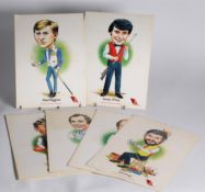 SET OF 18 IMPERIAL GROUP EMBASSY SNOOKER CELEBRITIES each colour printed, each depicting a full-
