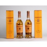 TWO BOTTLES OF GLENMORANGIE ‘AGED 10 YEARS’ SINGLE MALT SCOTCH WHISKY, boxed, (2)