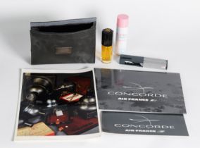 CONCORDE INTEREST: Small group of Concorde memorobilia including a complimentary wash set with