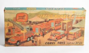 CORGI: Boxed Corgi Major Chipperfield's Circus Models Gift Set No.23, made in Great Britain by