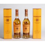 TWO BOTTLES OF GLENMORANGIE ‘AGED 10 YEARS’ SINGLE MALT SCOTCH WHISKY, boxed, (2)