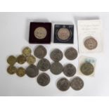 FESTIVAL OF BRITAIN 1951 CROWN, boxed with leaflet; 2 1965 CHURCHILL CROWNS; 1947 - 1972 CROWN;