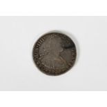 NEW WORLD COINAGE: 18th century Mexican 4 Reales silver 1796 coin, VF