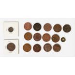 CHINESE COINAGE: Collection of Qing Dynasty Chinese copper Cash coins, including examples from