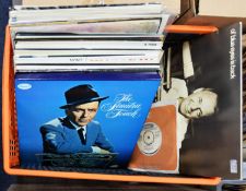 A small quantity of VINYL RECORD albums by and including FRANK SINATRA, to include A Man and His