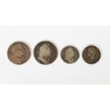 BRITISH COINAGE: Charles II 1676 silver crown, William III 1696 silver crown, William III silver