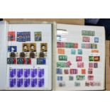 STAMPS, CARTON CONTAINING 3 GB WINDSOR ALBUMS (nice 1d Black), 2 well-fitted Strand Albums, large