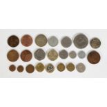 GEORGE IV (1826) COPPER PENNY (F) Together with a SELECTION OF GEORGE III and LATER SILVER &