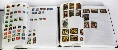 STAMPS, ALL-WORLD COLLECTION TO 4 BINDERS