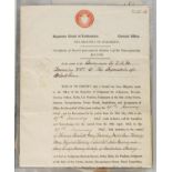 EPHEMERA, 19th century and later album of ephemera including telegrams and missives, as well as an