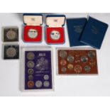 SELECTION OF COINAGE, comprising 19 Churchill Crowns; a plastic cased set of 1st Decimal and last