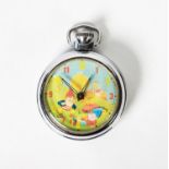 SMITHS NODDY VINTAGE POCKET WATCH, MECHANICAL MOVEMENT, steel case, the pictorial dial depicts Big