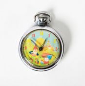 SMITHS NODDY VINTAGE POCKET WATCH, MECHANICAL MOVEMENT, steel case, the pictorial dial depicts Big