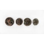 ROMAN COINS: Constantine II Caesar bronze coin, Lugdunum Mint (Lyon), obv. CONSTANTINUS IVN NOB C,