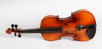 MODERN CHINESE ‘BLESSING’ No. 6 VIOLIN, with name of previous owner written an pen to the side of