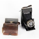 VINTAGE ZEISS IKON 'KLIO' 120 ROLL FILM CAMERA with bellows folding front with Zeiss Ikon 1:4.5 f=