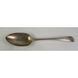 GEORGE III SILVER TABLESPOON, Early English Pattern, makers Peter and Ann Bateman, London 1795, 1.