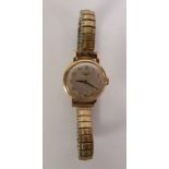 LADY’S LONGINES PRESENTATION WRISTWATCH, circular silvered Arabic dial, mechanical movement, on a