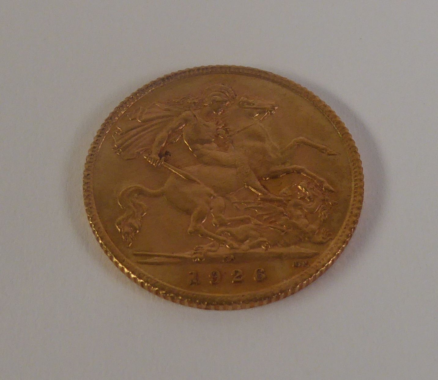 GEORGE V 1926 HALF SOVEREIGN (EF)