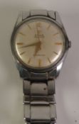 GENT’S CYMA NAVYSTAR CYMAFLEX, circular silvered dial with gilt batons, mechanical movement, on a