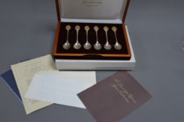 ‘THE SOVEREIGN QUEENS SPOON COLLECTION, MEMBERS EDITION’, LIMITED EDITION CASED SET OF SIX SILVER