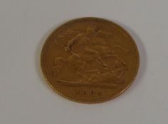 VICTORIA 1896 HALF SOVEREIGN