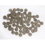 SUBSTANTIAL NUMBER OF GEORGE V 1920 - 26 SHILLINGS, most in worn condition, 51 oz all in