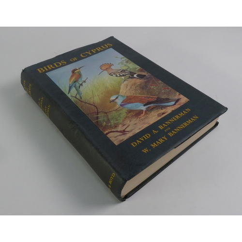 Bannerman - Birds of Cyprus ,first ed 1958, DOUBLE SIGNED by David Bannerman and W Mary Bannerman