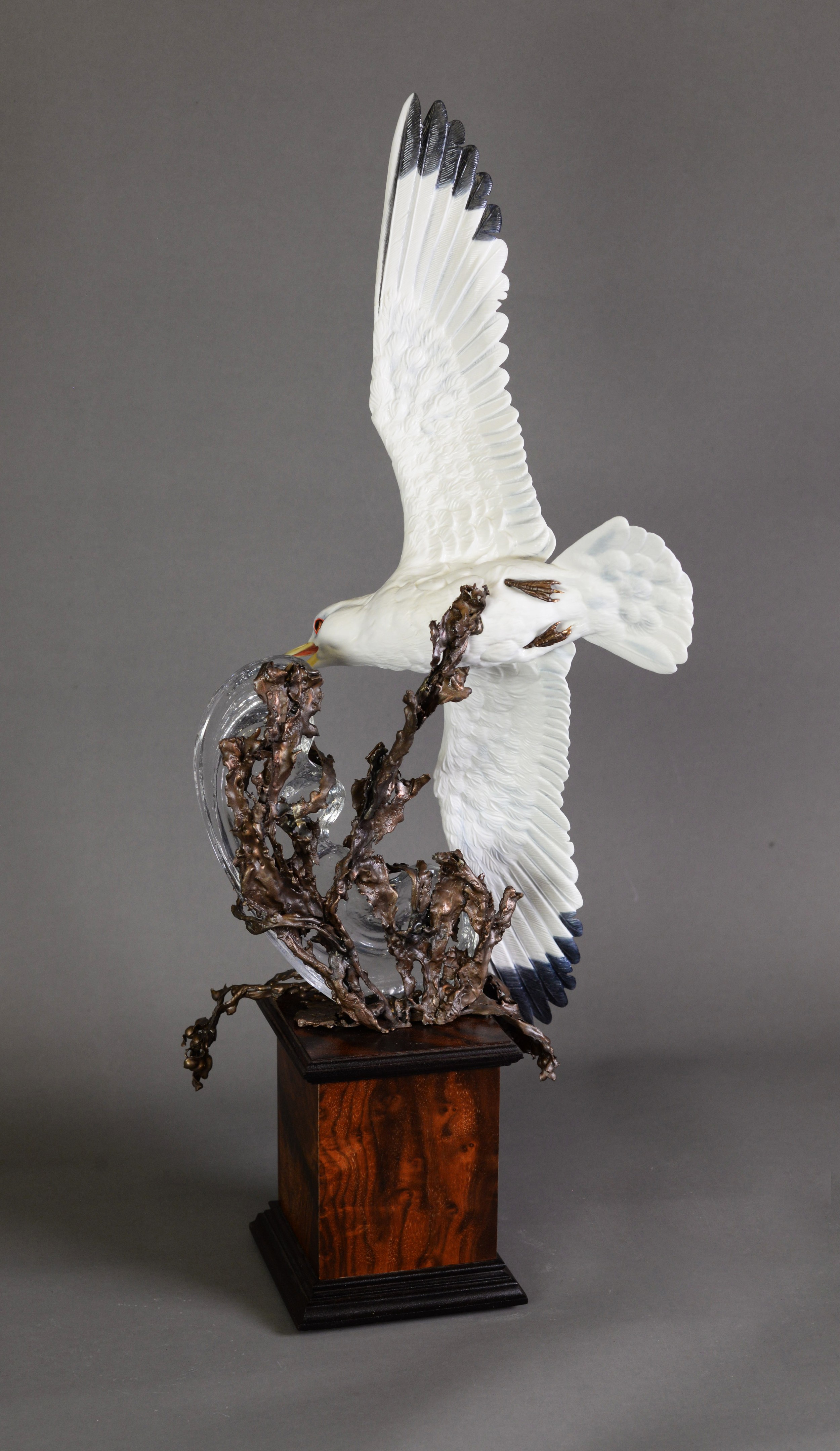 DAVIS BURNHAM SMITH FOR ALBANY FINE CHINA, LIMITED EDITION PORCELAIN, BRONZE AN GLASS MODEL, ‘ - Image 2 of 3