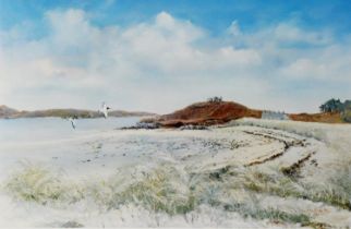 JOHN HAMILTON (1919-1993) ARTIST SIGNED LIMITED EDITION COLOUR PRINT ‘Low Tide at Old Grimsby,