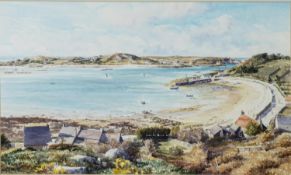 C. N. SMITH (TWENTIETH/ TWENTY FIRST CENTURY) WATERCOLOUR ‘Beach on Tresco’ Signed and dated (19)