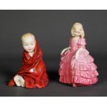 TWO ROYAL DOULTON CHINA FIGURES, ‘THIS LITTLE PIG’, HN1793 and ‘ROSE’, HN1368, 4 ¾” (12cm) high