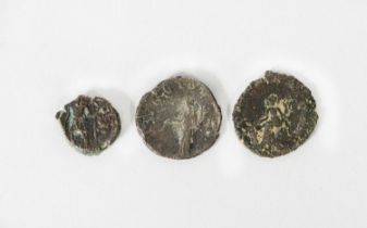 ROMAN COINS: Tetricus II Ancient barbarous AE Antoninianus, obv. PE TETRICUS CAES, radiate, draped