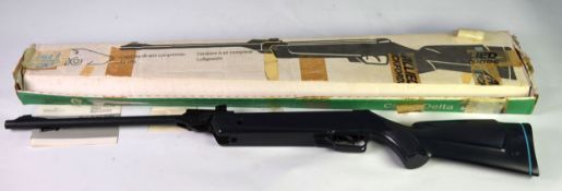 GAMO AIR RIFLE, model Cadet-Delta, calibre .177, with moulded black stock, in case with handbook