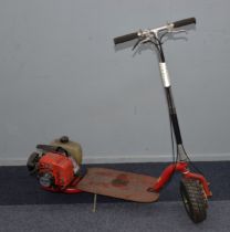 MOTOR SCOOTER: California Go-Ped motorised board scooter with Komatsu two-stroke engine