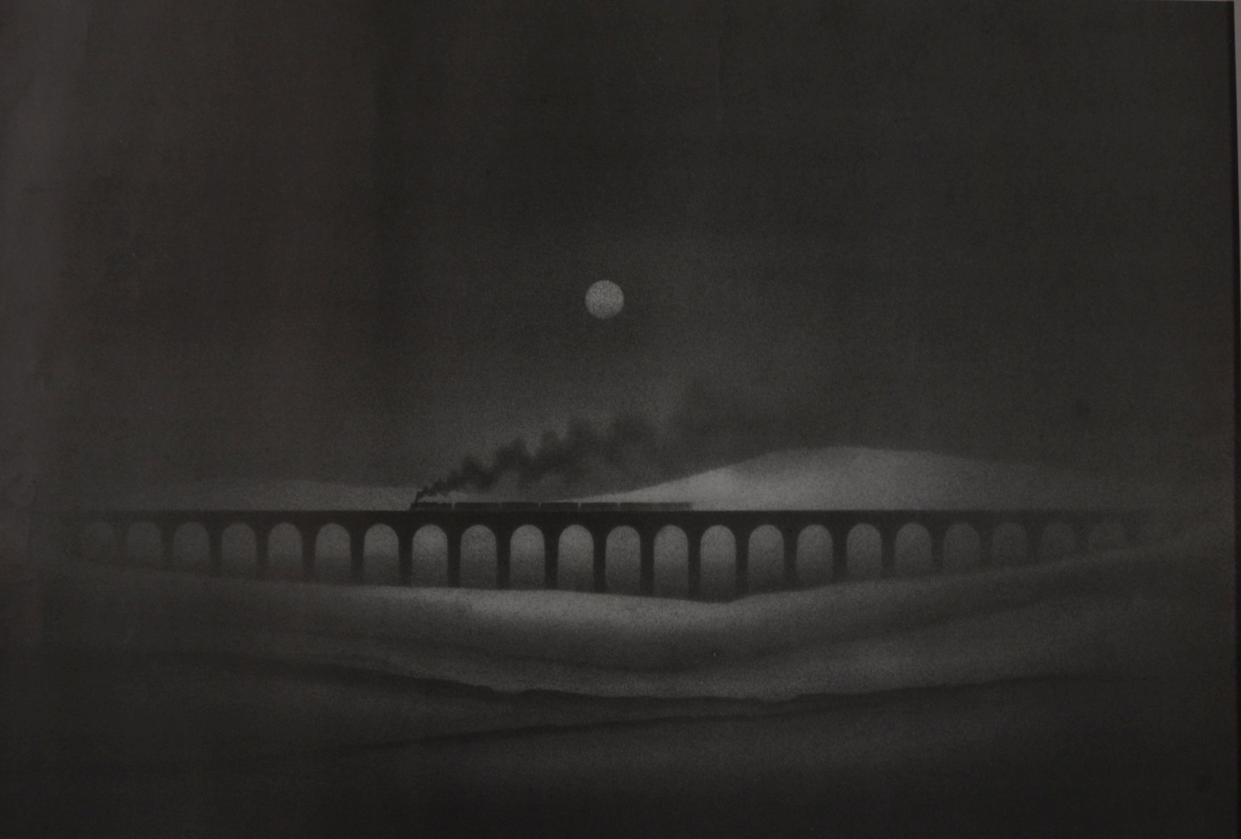 TREVOR GRIMSHAW (1947 - 2001) ARTIST SIGNED LIMITED EDITIONS OF A PENCIL DRAWING 'Ribblehead