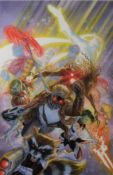 ALEX ROSS (b.1970) FOR MARVEL COMICS ARTIST SIGNED LIMITED EDITION COLOUR PRINT ‘Guardians of the