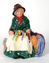 ROYAL DOULTON SEATED FEMALE FIGURE Silks and Ribbons, HN2017, designed by L Harradine, issued