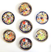 BJORN WIINBLAD FOR ROSENTHAL STUDIO-LINIE, SET OF 5 ALADIN CHINA PLAQUES (one duplicated), boxed,