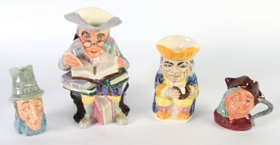 WEDGWOOD & CO LTD HAND-PAINTED POTTERY Town Clerk Toby jug, No 755/1, 4 1/4in (11cm) high and 3