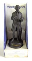 ERIC OWEN FOR WEDGWOOD, A BLACK BASALT STATUETTE OF JOSIAH WEDGWOOD (1730 - 1795), produced as a