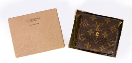 LOUIS VUITTON PARIS double sided wallet and purse boxed