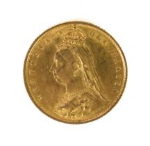 QUEEN VICTORIA 1887 GOLD HALF SOVEREIGN