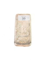 ENGELHARD, LONDON, SILVER 1 KILO INGOT, 999 purity