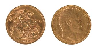 GEORGE V 1912 GOLD FULL SOVEREIGN