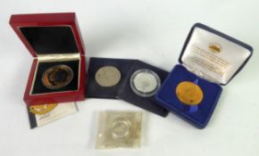 ALDERNEY 1993 SILVER PROOF £1 COIN, Coronation Anniversary, encapsulated, 9.6gms; Fiji 1994 SILVER
